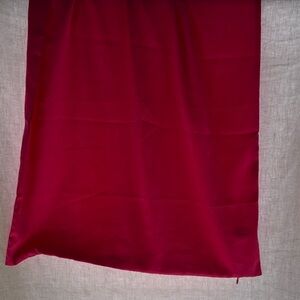 Plush Solid hot pink satin Decorative Pillow Cover